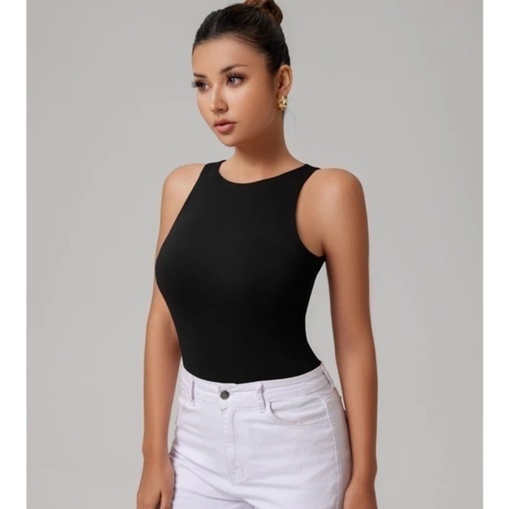REORIA Black Ultimate Obsession Halter Neck Bodysuit